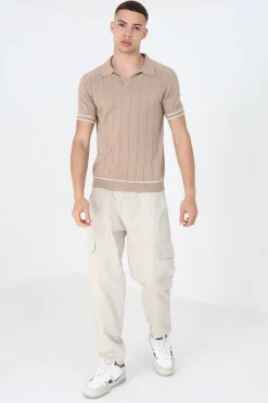 Polo de punto con manga corta