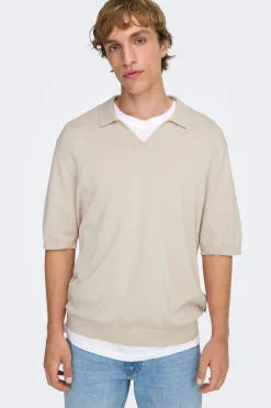 Polo de punto manga corta