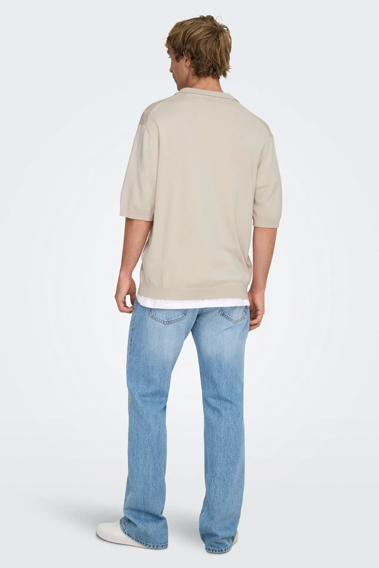 Polo de punto manga corta