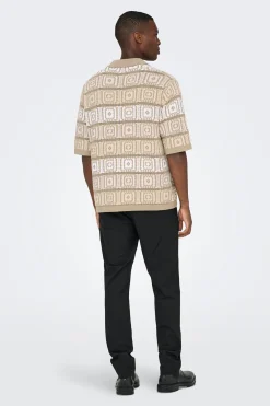 Polo de punto manga corta