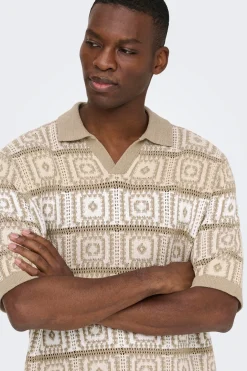 Polo de punto manga corta