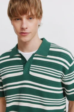 Polo estructura rayas