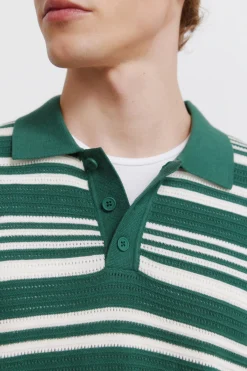 Polo estructura rayas