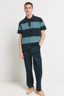 Polo piqu&eacute; bloques color regular fit