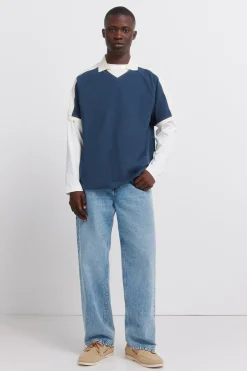 Polo piqu&eacute; deportivo contraste regular fit