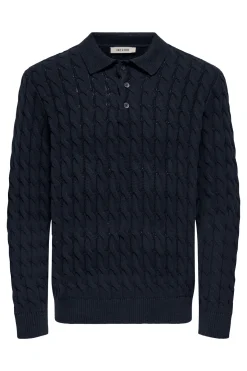 Polo punto manga larga