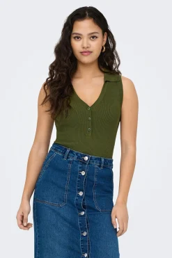 Polo punto sin mangas