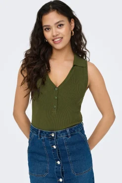 Polo punto sin mangas