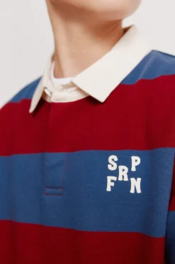 Polo rayas rugby ni&ntilde;o