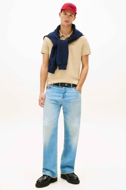 Polo slim manga corta