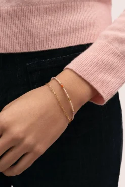 Pulsera Double Glam Acero B.Oro