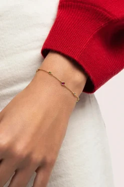 Pulsera New Orbit Multicolor Ba&ntilde;o Oro