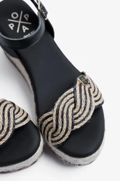 Sandalia cu&ntilde;a baja se&ntilde;ora Garua Yute