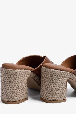 Sandalia cu&ntilde;a tac&oacute;n se&ntilde;ora Melibea Piel