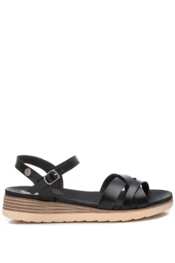 Sandalia cu&ntilde;a tiras entrelazadas