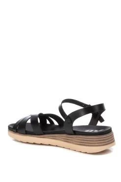 Sandalia cu&ntilde;a tiras entrelazadas