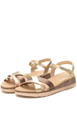 Sandalia cu&ntilde;a tiras entrelazadas