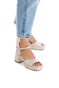 sandalia de mujer antelina