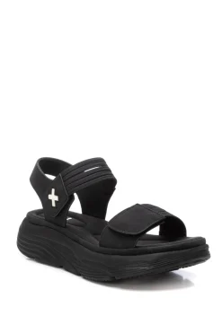 Sandalia tiras el&aacute;sticas velcro