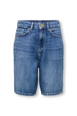 Short denim de corte holgado