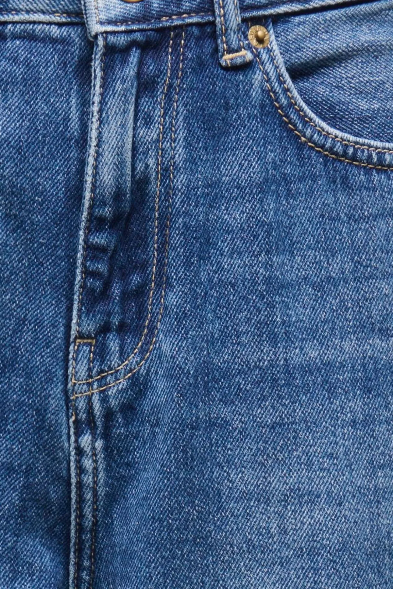 Short denim de corte holgado