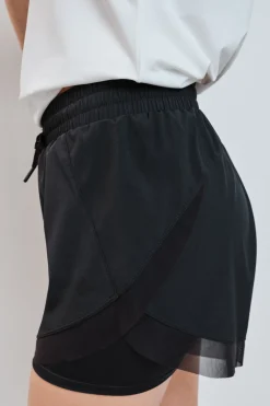 Short ultra ligero malla negro