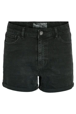 Short vaquero b&aacute;sico con dobladillo de cinco bolsillos.