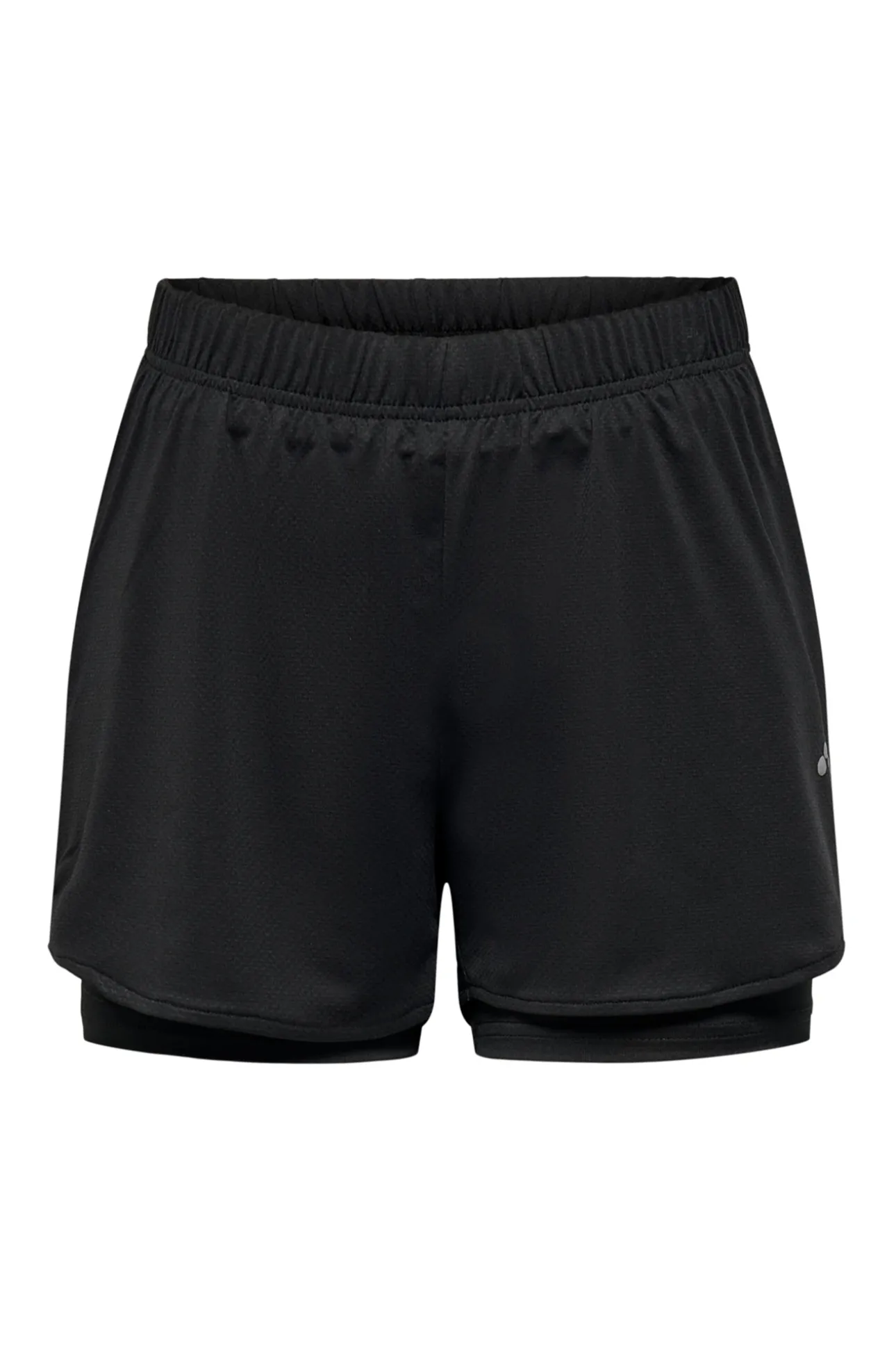 Shorts corte loose cintura media