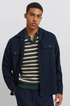 Sobrecamisa algod&oacute;n slub