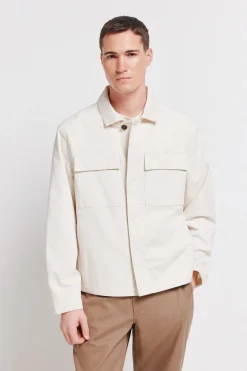 Sobrecamisa lino algod&oacute;n overshirt fit