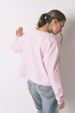 Sudadera algod&oacute;n rosa