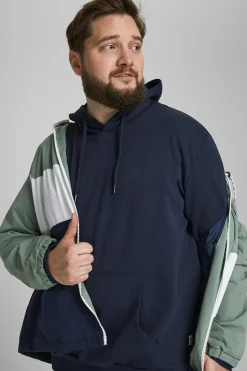 Sudadera capucha b&aacute;sica PLUS