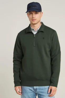 Sudadera con cierre de cremallera en el cuello