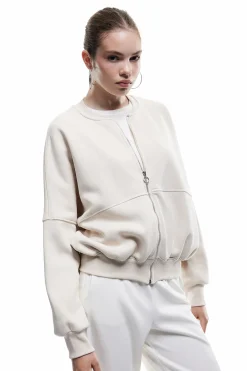 Sudadera con cuello y cremallera