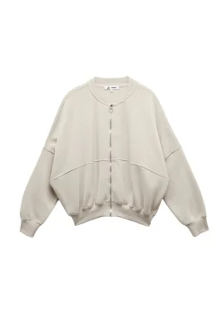 Sudadera con cuello y cremallera