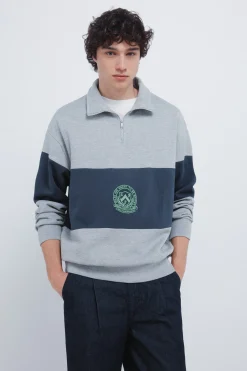 Sudadera cortes escudo