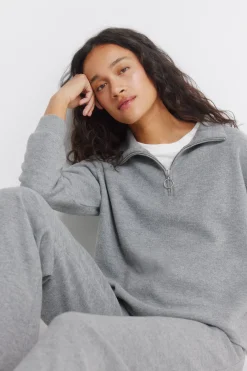 Sudadera cuello cremallera