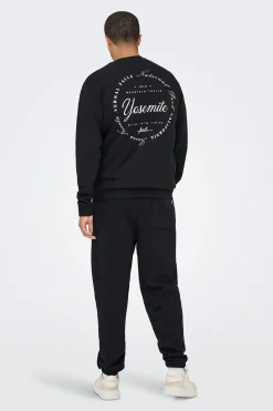 Sudadera cuello redondo