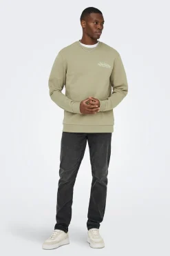 Sudadera cuello redondo