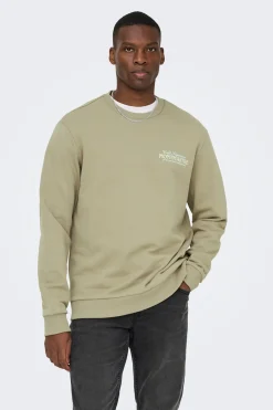 Sudadera cuello redondo