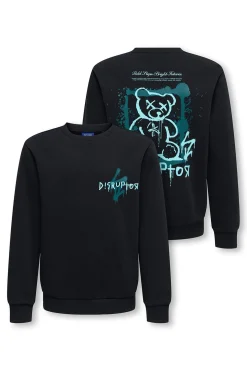 Sudadera cuello redondo