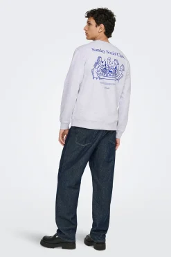 Sudadera de cuello redondo