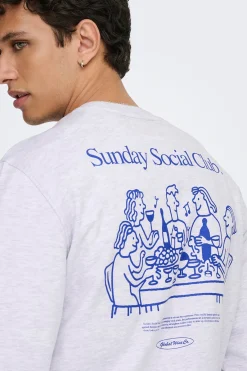 Sudadera de cuello redondo