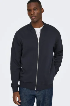 Sudadera estilo bomber.