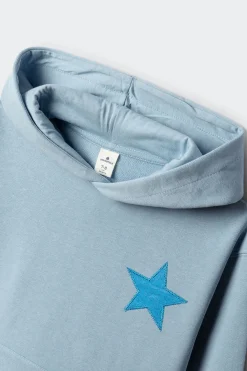 Sudadera estrella foil ni&ntilde;a