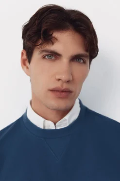 Sudadera estructura cuello caja