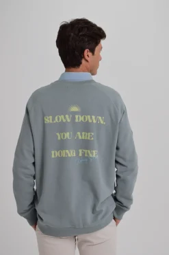 Sudadera Lavada Enjoy The Now