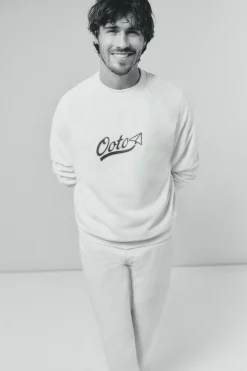 Sudadera logo cuello redondo