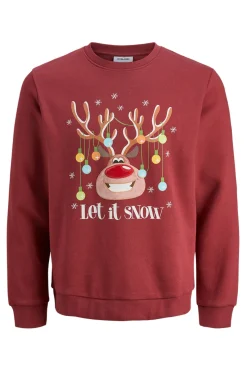 Sudadera navide&ntilde;a cuello redondo