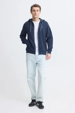 Sudadera piqu&eacute; con capucha